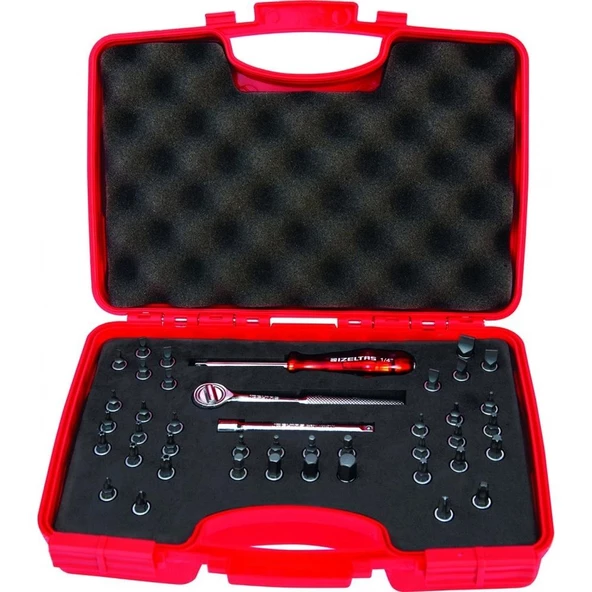 İzeltaş 1/4" Bits Uçlu Lokma Takımı 42 Parça-1107001042 - 2