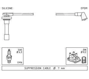 BUJİ KABLOSU CIVIC CRX 1.6 16V 9092