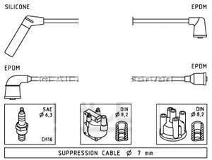 BUJİ KABLOSU COLT 1.3 1.5 12V 4G15 8692 MD997313