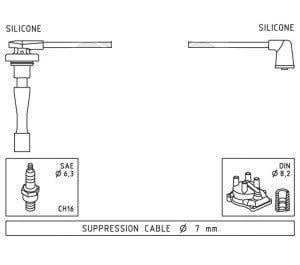BUJİ KABLOSU CRV I 2.0 16V B20Z1 9902