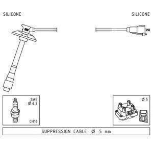 BUJİ KABLOSU AVENSIS ST220 2.0 16V 3SFE 9700