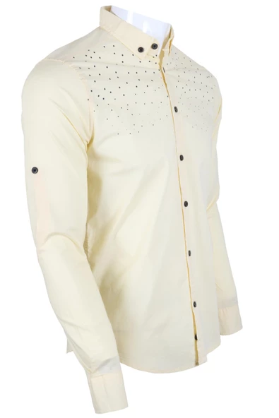 Erkek Gömlek Slim Fit RAR00455 Sarı - 2