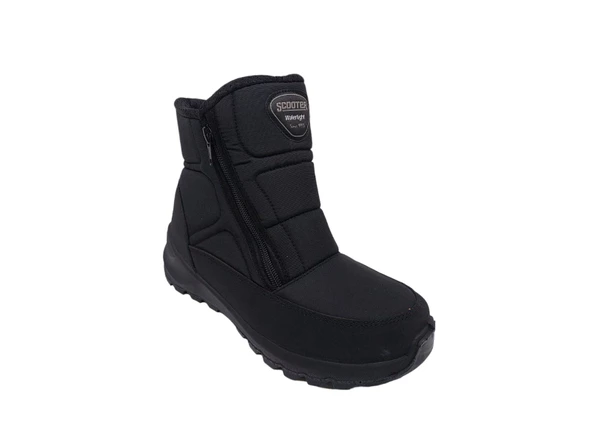 Scooter 7449 Kadın Siyah Fermuarlı Su Geçirmez ( Watertight ) Kar Botu - 4