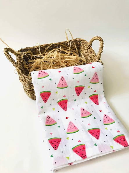 3 Adet 110x110  Çok Amaçlı Müslin Bezi Örtü Battaniye - Resim 4