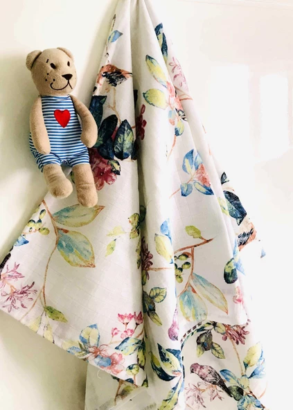 2 Adet  Çok Amaçlı Müslin Örtü - Resim 3