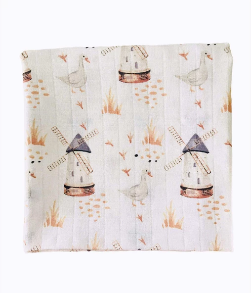 %100 Pamuk DUCK MÜSLİN Örtü Battaniye - 3