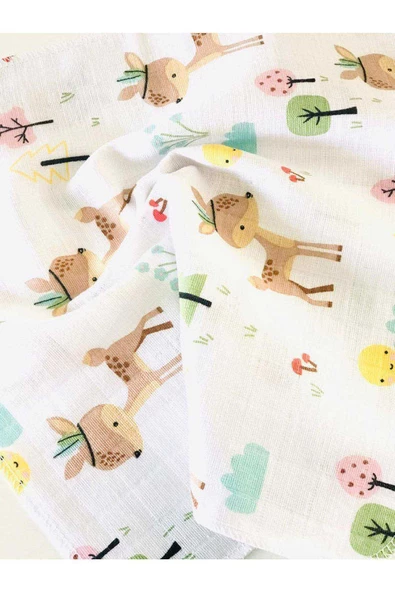 2 Adet  Çok Amaçlı Müslin Örtü Battaniye - Resim 5