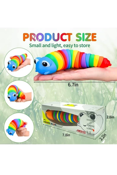 Hareketli Stres Giderici Tırtıl Oyuncak - 2