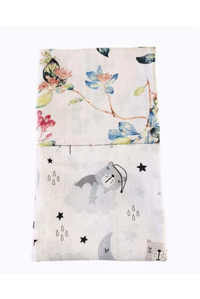 Juniperus 2'li   Çok Amaçlı Müslin Örtü Battaniye - Resim 2