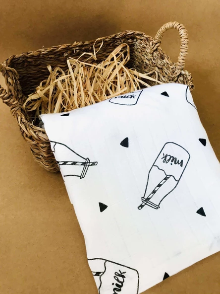 2 Adet  Çok Amaçlı Müslin Bezi Örtü Battaniye - Resim 2