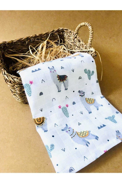 3 Adet Organik  Çok Amaçlı Müslin Örtü Battaniye - 2