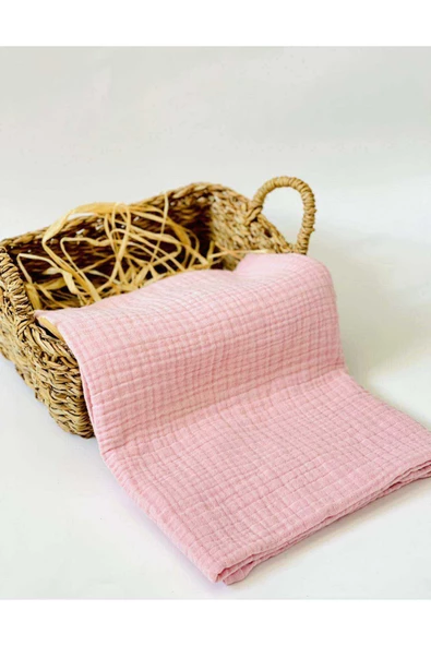 Pudra 4 Katlı Çok Amaçlı Müslin Örtü Battaniye - 3