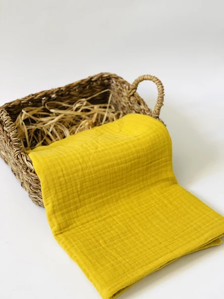 2 Adet 4 Katlı Ve 2 Katlı Çok Amaçlı Müslin Bezi Örtü Battaniye - Resim 2