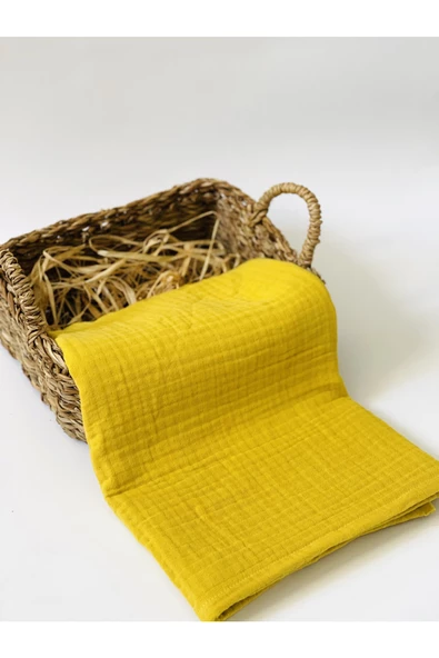 2 Adet 4 Katlı Ve 2 Katlı Çok Amaçlı Müslin Bezi Örtü Battaniye - Resim 2