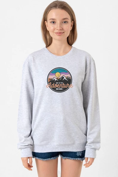 And So The Adventure Begins Grimelanj Kadın 2ip Sweatshirt