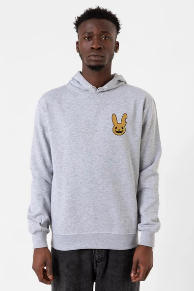 Bad Bunny Halloween Grimelanj Erkek Kapşonlu 3ip Sweatshirt ürün görseli 1