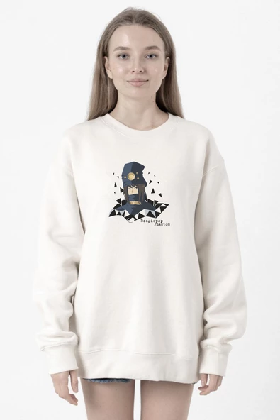 Boogiepop Phantom Yin Yang Beyaz Kadın 2ip Sweatshirt ürün görseli