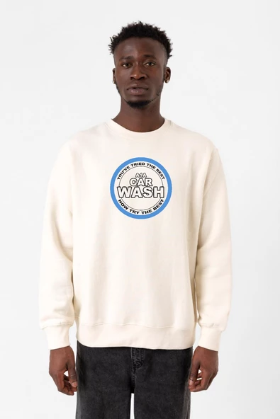 Breaking Bad A1A Car Wash Ekru Erkek 2ip Sweatshirt