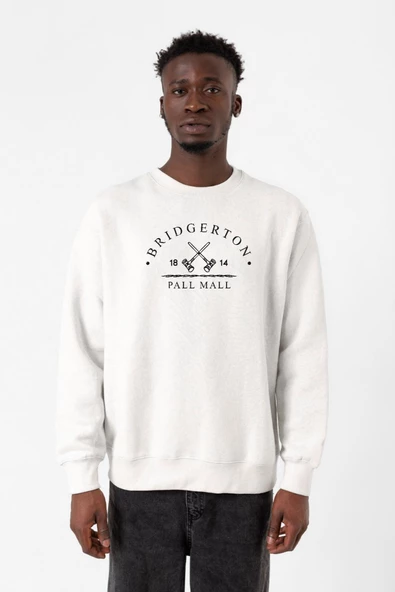 Bridgerton Pall Mall Logo Beyaz Erkek 2ip Sweatshirt