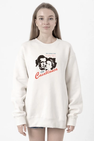 Casablanca We'll Always Have Beyaz Kadın 2ip Sweatshirt ürün görseli 1