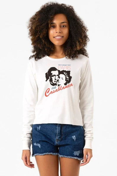 Casablanca We'll Always Have Ekstra Uzunkol Sweatshirt Ekru ürün görseli