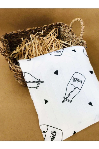 2 Adet  Çok Amaçlı Müslin Bezi Örtü Battaniye - Resim 3