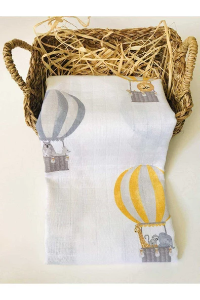 2 Adet Çok Amaçlı Müslin Bezi Örtü Battaniye - 2