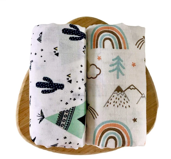 2 Adet  Çok Amaçlı Müslin Örtü Battaniye ürün görseli