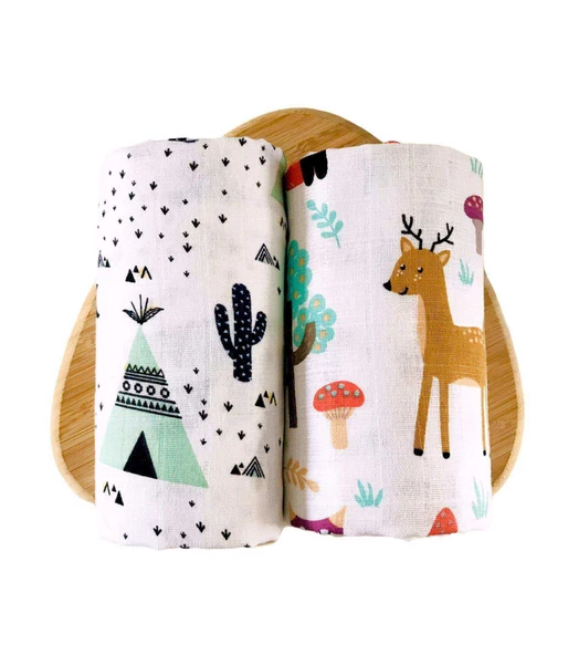 2 Adet  Çok Amaçlı Müslin Örtü Battaniye ürün görseli