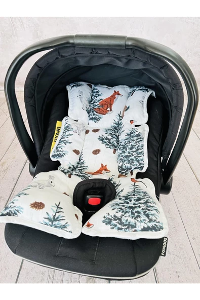 Müslin Puset Örtüsü ve Anakucağı Minderi - Resim 3