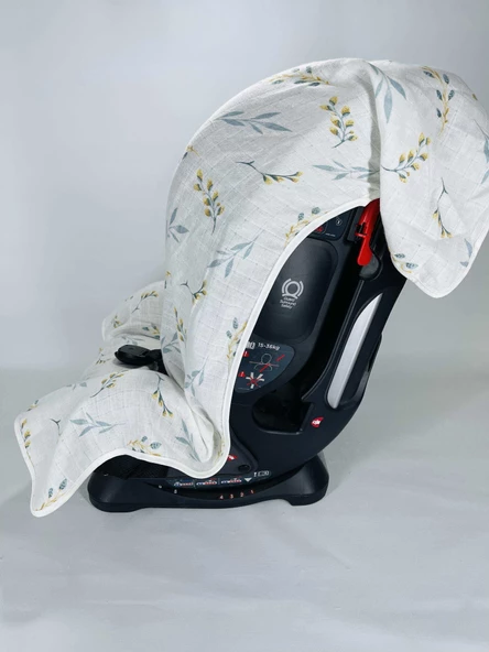 Bebek Müslin Oto Koltuk Puset Kılıfı - Resim 2
