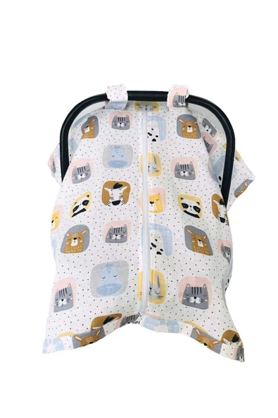 Sevimli Müslin Bezi Puset Örtüsü Fermuarlı - Resim 5