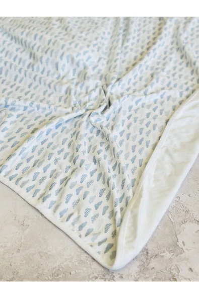 Mavi Bulut Penye Kundak Pamuk - Resim 3