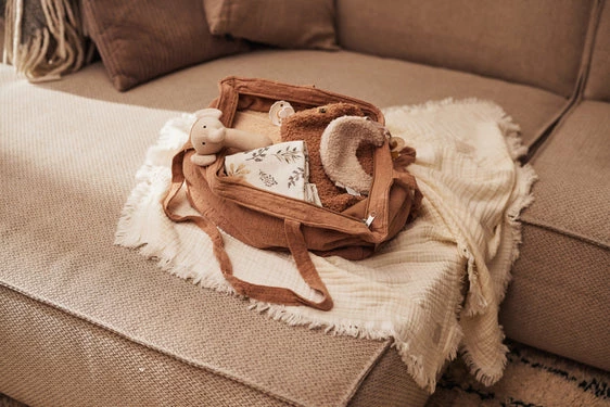 4 Katlı Ekru Saçaklı Çok Amaçlı Müslin Bezi Örtü Battaniye - 3