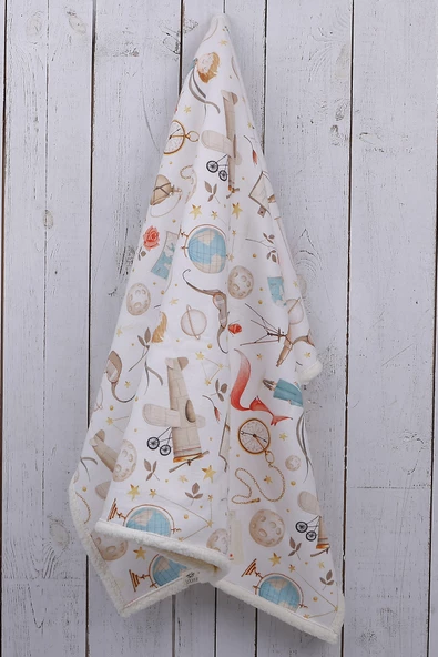 Küçük Prens Bebek Battaniyesi Kalın Koyun Tüyü Battaniye - 3