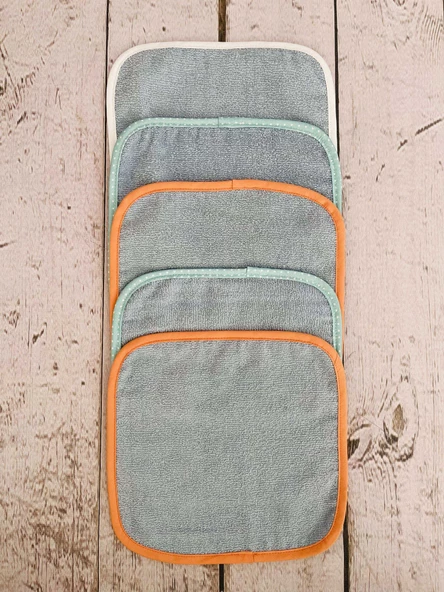 5'li Micro-cotton Bebek Ağız Mendili Önlük Havlu - 2