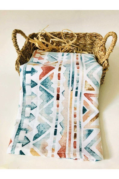 3 Adet 110x110  Çok Amaçlı Müslin Bezi Örtü Battaniye - Resim 4