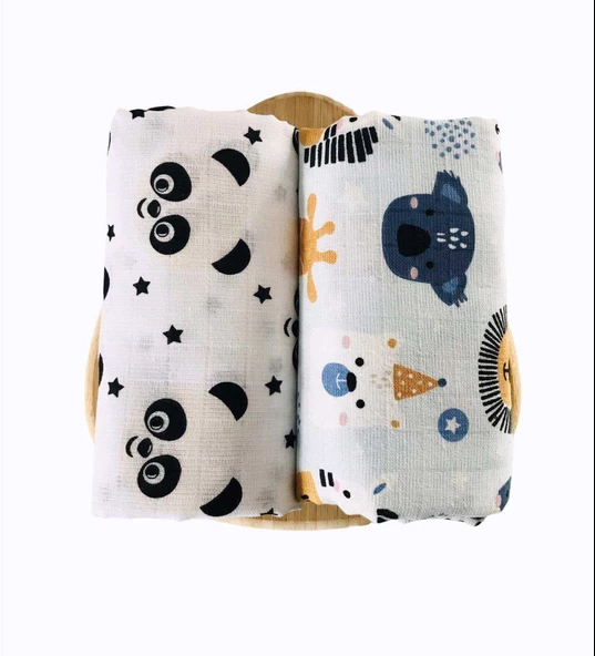 2 Adet  Çok Amaçlı Müslin Örtü ürün görseli