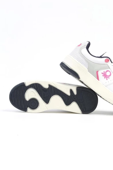 Benetton BN-31211 Kadın Sneaker Ayakkabı Beyaz 36-40 - 4