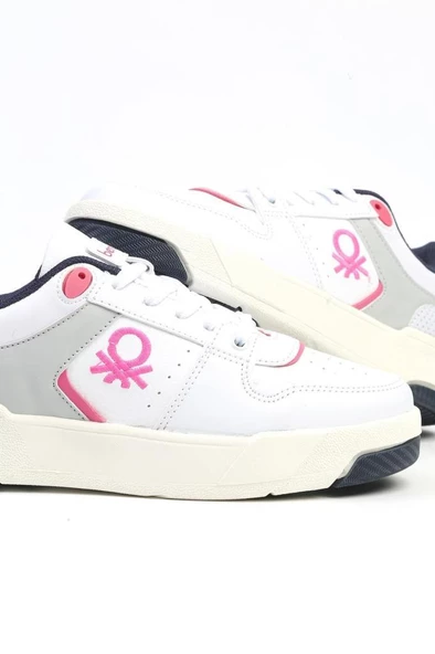 Benetton BN-31211 Kadın Sneaker Ayakkabı Beyaz 36-40 - 5