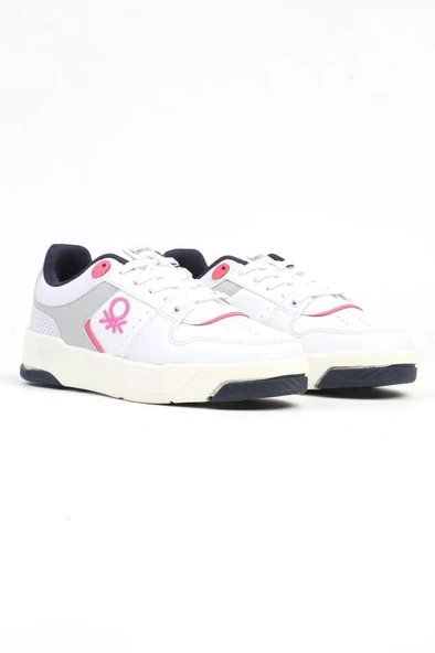 Benetton BN-31211 Kadın Sneaker Ayakkabı Beyaz 36-40 - 2