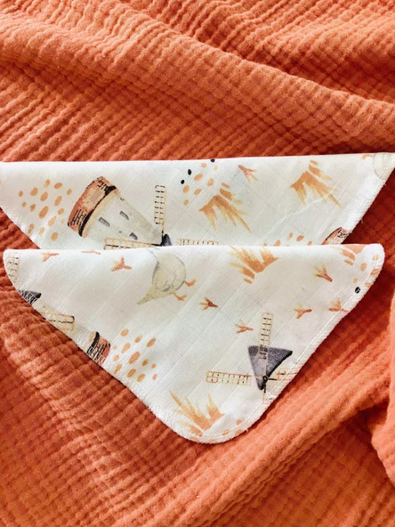 2 Adet Çok Amaçlı Müslin Örtü Battaniye Seti - Resim 2