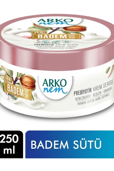 ARKO Nem Krem Prebiyotik 250 Ml Badem Sütü Yüz Kremi