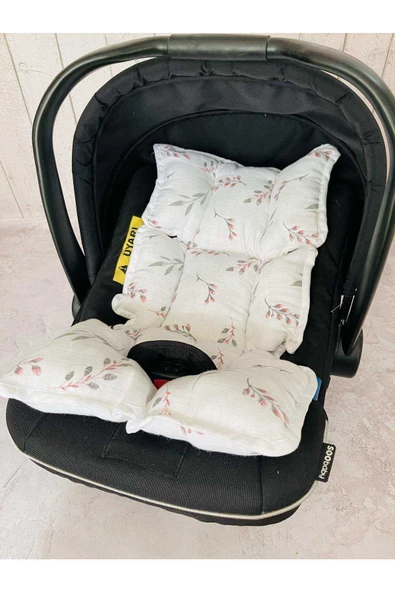 Pudra Yaprak Müslin Bezi Puset Örtüsü Ve Anakucağı Minderi - 2