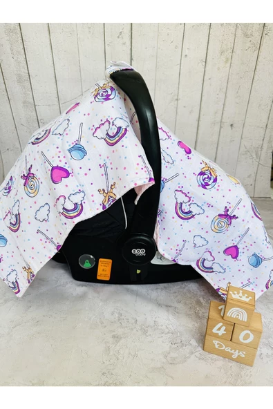 Kışlık Pikeli Müslin Puset Örtüsü Ve Anakucağı Minderi - Resim 2