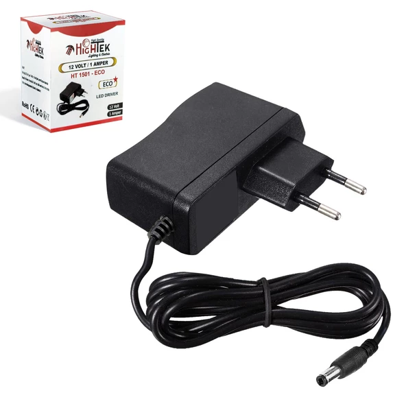 Hightek Ht-1501 Adaptör 12V 1A 5.5X2.5Mm