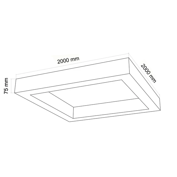 WONDEKS 200X200CM KARE LINEAR 4000K - 2