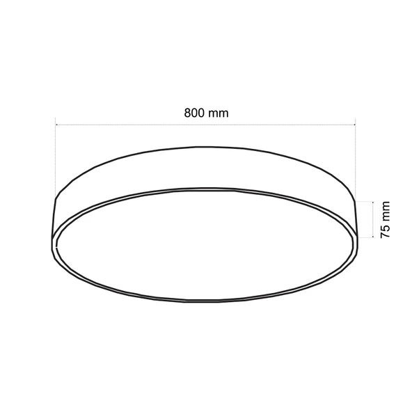 WONDEKS 80CM DAVUL LINEAR BEYAZ - 2