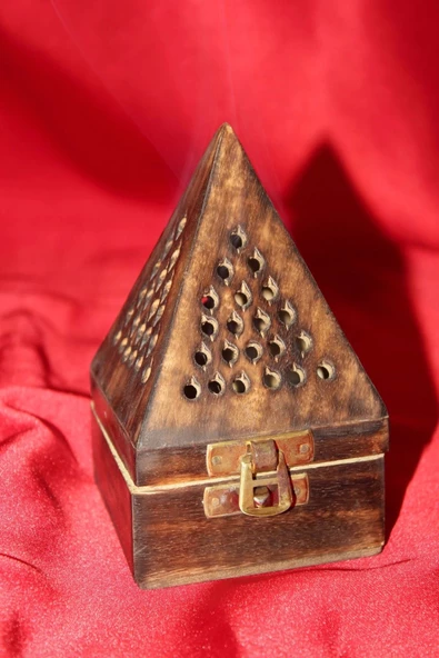 Ahşap Piramit Konik Tütsülük - 6