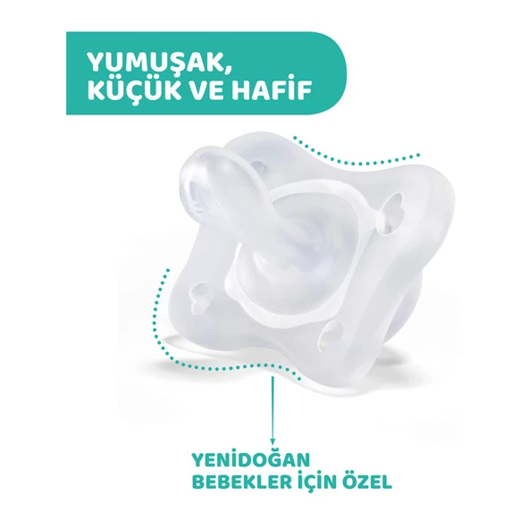 Chicco PhysioForma Mini Soft 2'li Emzik 0-2 Ay Kız - Resim 5